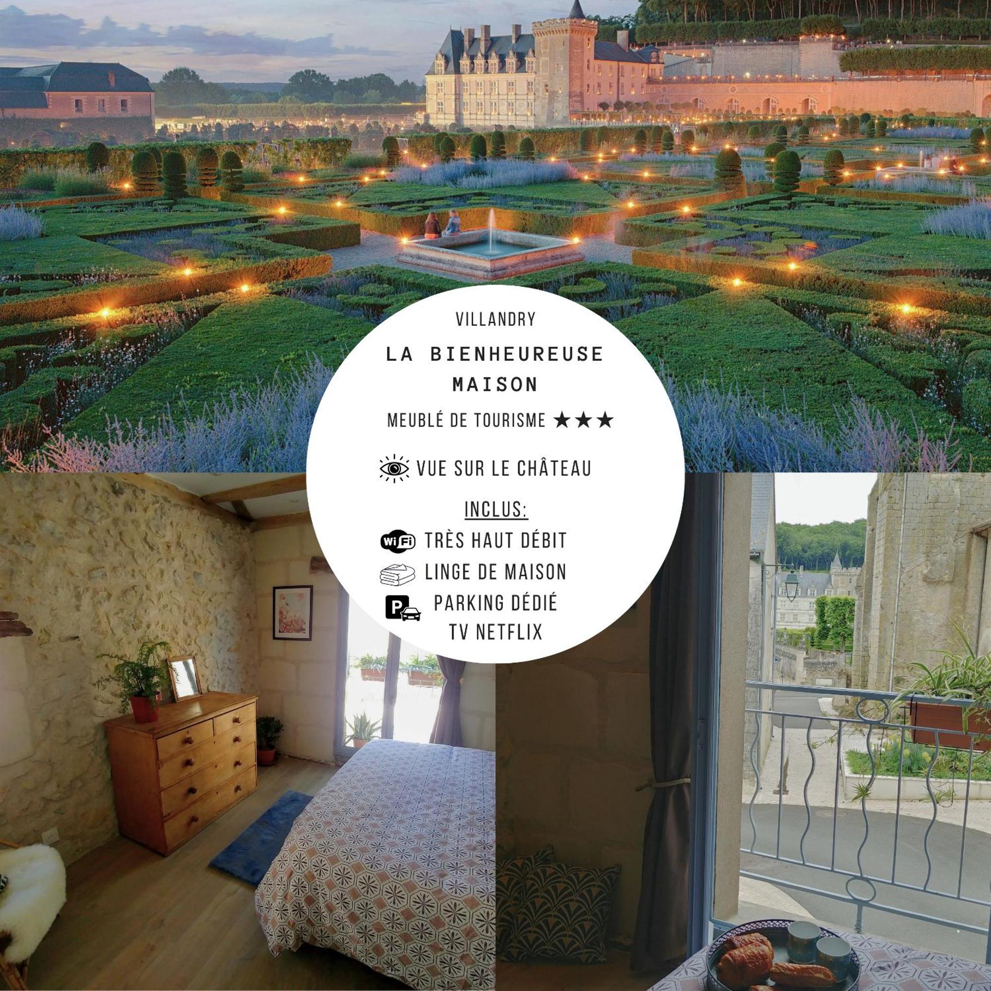 La Bienheureuse Maison, Vue Sur Le Chateau De Виландри Екстериор снимка
